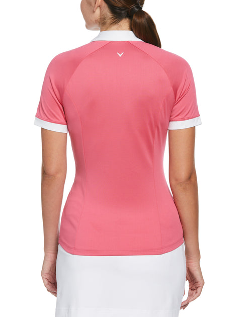 CHICAGO CUBS Pink Nike Golf FitDry Performance Polo Shirt S Women's  Small (4-6)