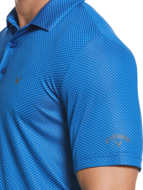 Mens Pro Spin Chevron Jacquard Golf Polo