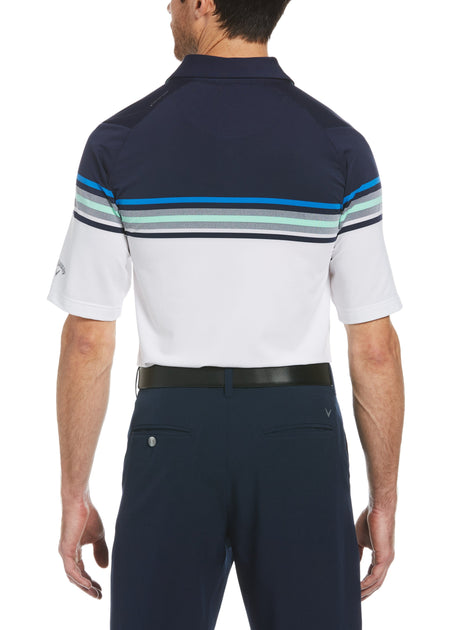 Mens Swing Tech™ Signature Chest Block Polo