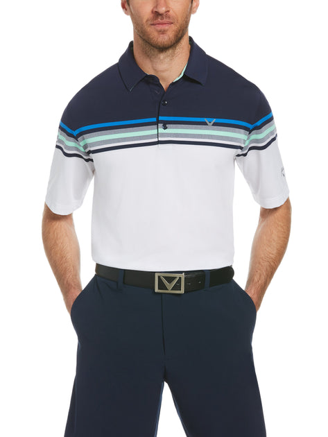 Mens Swing Tech™ Signature Chest Block Polo