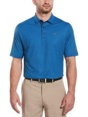 Big & Tall Allover Micro Print Swing Tech Polo-Polos-Callaway Apparel