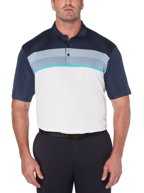 Big & Tall Birdseye Chest Stripe Polo-Polos-Callaway