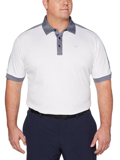 Big & Tall Birdseye Color Block Polo-Polos-Callaway