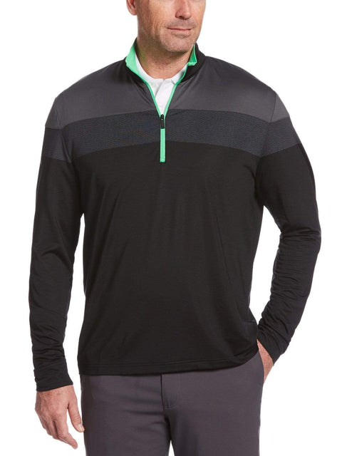 Big & Tall Chest Block 1/4 Zip Shirt-Jackets-Callaway Apparel