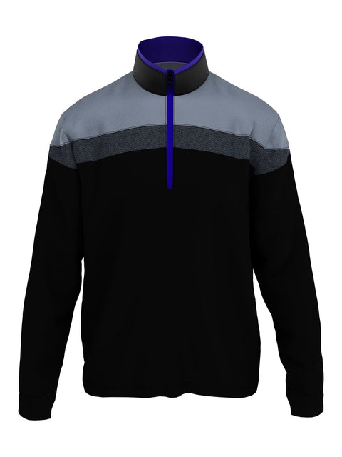 Big & Tall Chest Block 1/4 Zip Shirt-Jackets-Callaway