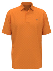 Chevron Print Golf Polo (Bird Of Paradise) 