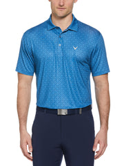 Big & Tall Chevron Print Golf Polo-Polos-Vallarta Blue-4XLT-Callaway