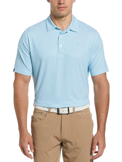 Big & Tall Chevron Printed Polo-Polos-Callaway