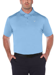 Big & Tall Cooling Micro Hex Polo with Chevron-Polos-Callaway