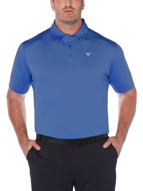 Big & Tall Cooling Micro Hex Polo with Chevron-Polos-Callaway