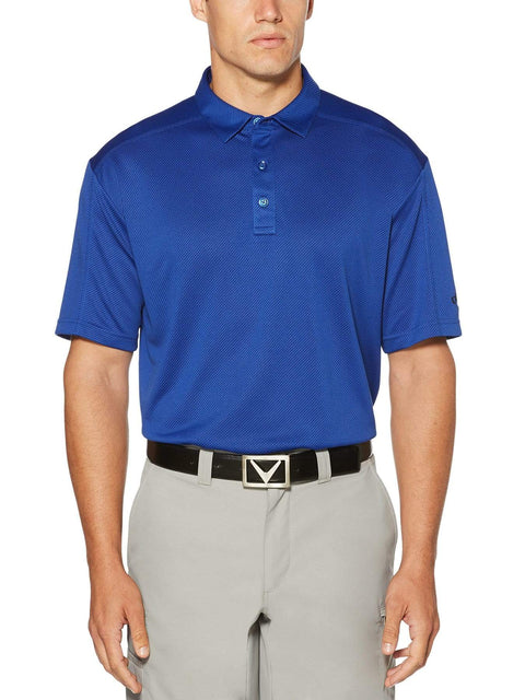 Big & Tall Denim Jacquard Polo-Polos-Callaway Apparel