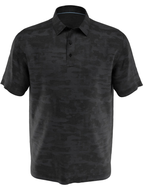 Big & Tall Digital Heather Camo Jacquard Print Golf Polo-Polos-Callaway