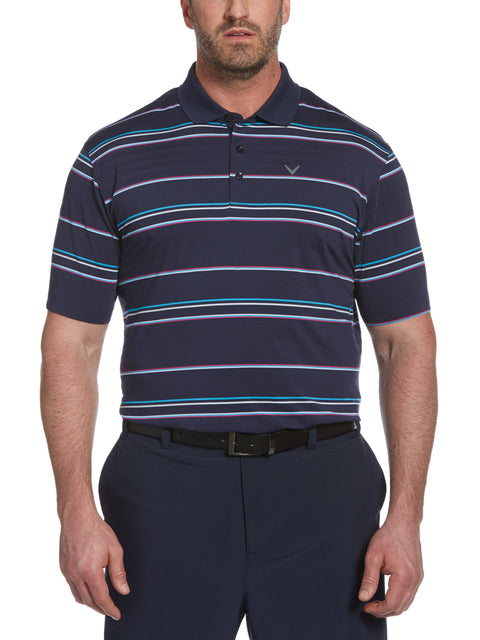 Big & Tall Engineered Roadmap Textured Polo-Polos-Callaway