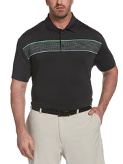 Big & Tall Engineered Space Dyed Chest Stripe Jacquard Polo-Polos-Callaway