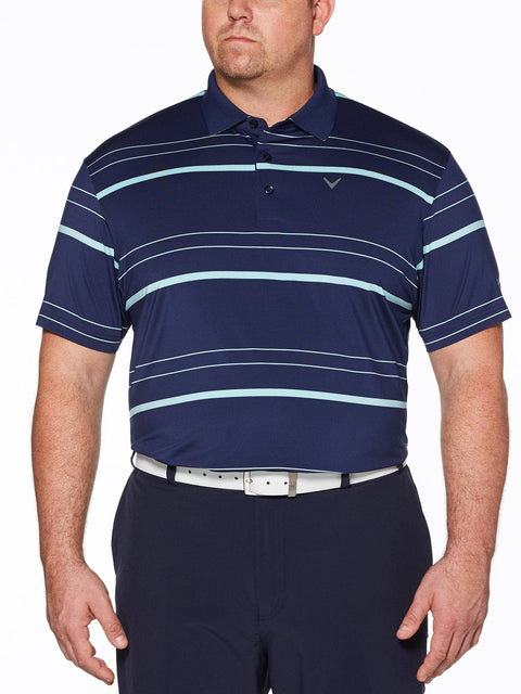 Big & Tall Fashion Stripe Polo-Polos-Callaway