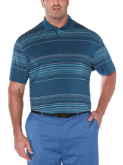 Big & Tall Fine Line Roadmap Stripe Polo-Polos-Callaway