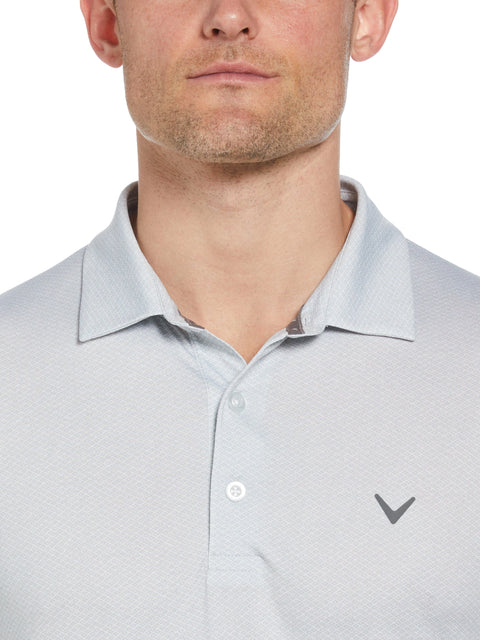 Big & Tall Heather Geo Print Golf Polo-Polos-Callaway