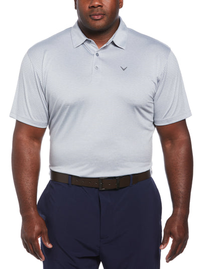 Big & Tall Heather Micro Stripe Golf Polo-Polos-Callaway