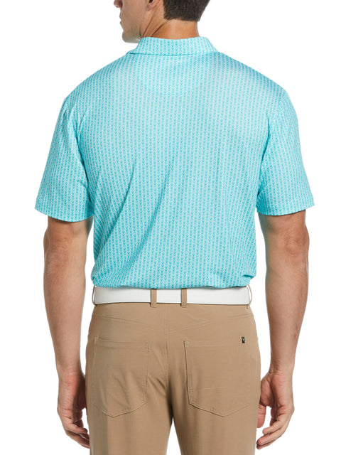 Big & Tall Herringbone Print Polo-Polos-Callaway