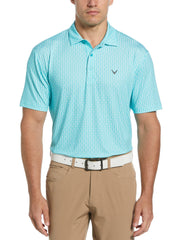 Big & Tall Herringbone Print Polo-Polos-Callaway