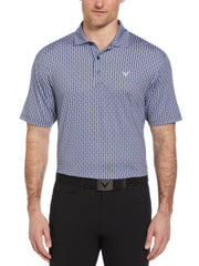 Big & Tall Herringbone Print Polo-Polos-Callaway