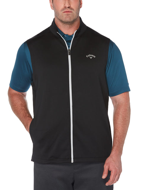 Big & Tall High Gauge Fleece Full Zip Vest-Jackets-Callaway