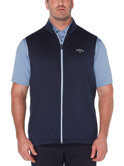 Big & Tall High Gauge Fleece Full Zip Vest-Jackets-Callaway