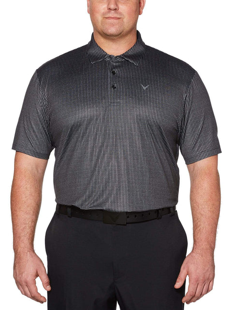 Big & Tall Houndstooth Printed Polo Polos