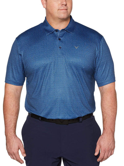 Big & Tall Houndstooth Printed Polo Polos