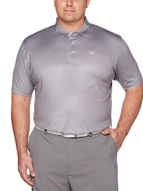 Big & Tall Houndstooth Printed Polo Polos