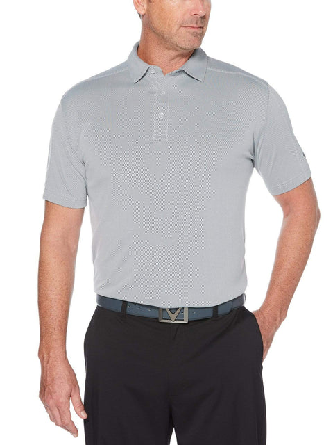 Big & Tall Jacquard Swing Tech Polo-Polos-Callaway Apparel