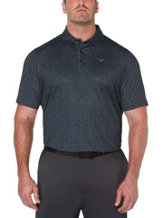 Big & Tall Mini Texture Print Polo-Polos-Callaway