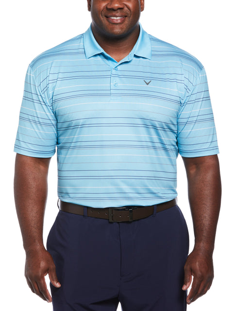 Big & Tall Mosaic Stripe Golf Polo-Polos-Callaway