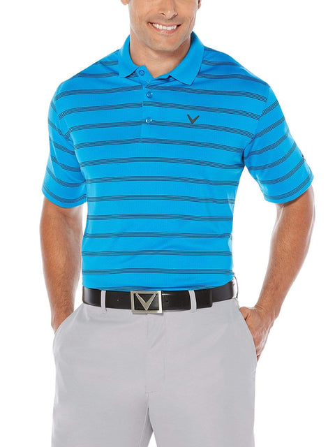 Big & Tall Opti-Dri Striped Polo-Polos-Callaway Apparel