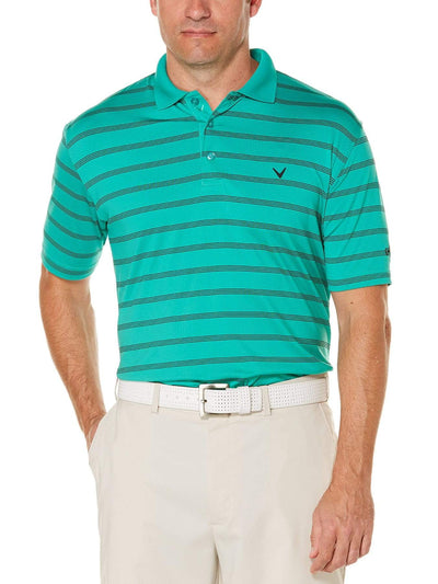 Big & Tall Opti-Dri Striped Polo-Polos-Callaway Apparel