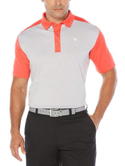 Big & Tall Opti-Stretch Color Blocked Polo-Polos-Callaway Apparel