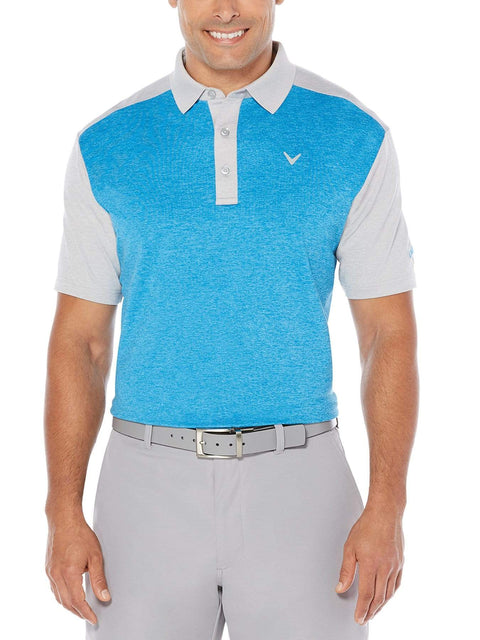 Big & Tall Opti-Stretch Color Blocked Polo-Polos-Callaway Apparel