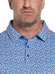 Big & Tall Polaroid Confetti Print Golf Polo-Polos-Callaway