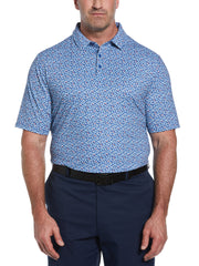 Big & Tall Polaroid Confetti Print Golf Polo-Polos-Callaway