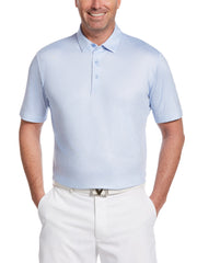 Big & Tall Printed Gingham Polo-Polos-Callaway