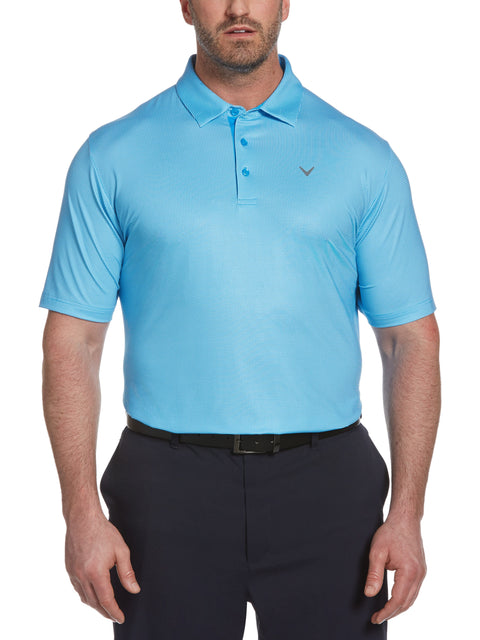 Big & Tall Printed Gingham Swing Tech Polo-Polos-Callaway