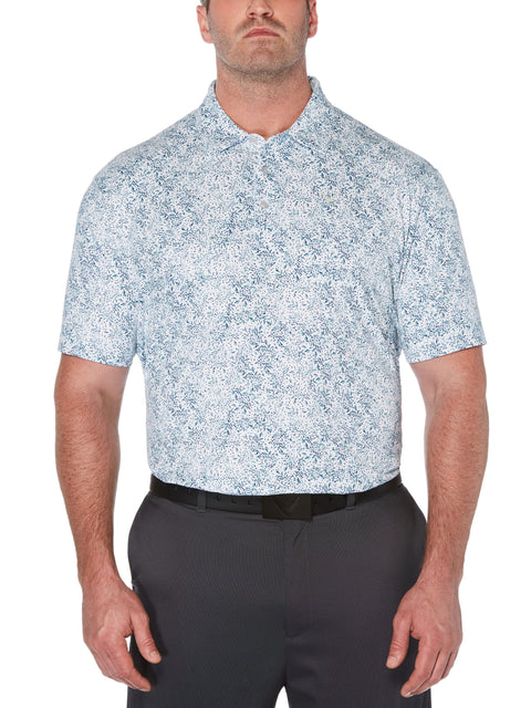 Big & Tall Roadmap Texture Print Polo-Polos-Callaway