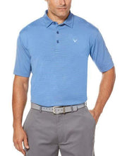 Big & Tall Soft Micro-Stripe Polo with Chevron-Polos-Callaway