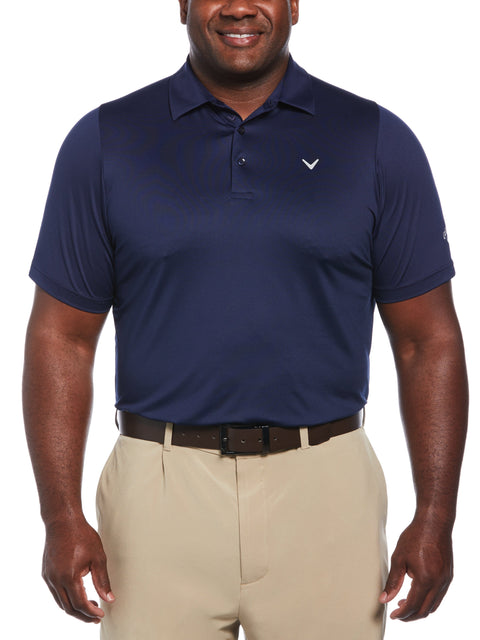 Big & Tall Solid Swing Tech Golf Polo Shirt (Peacoat) 