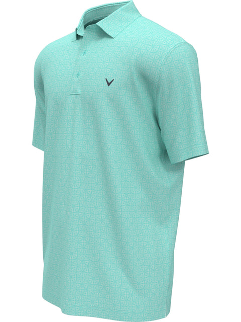 Big & Tall Stitched Foulard Print Golf Polo-Polos-Callaway