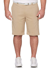 Big & Tall Stretch Solid Cargo Short with Active Waistband Shorts