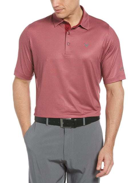 Big & Tall Tattersall Swing Tech Polo-Polos-Callaway