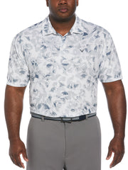 Big & Tall Tie Dye Palm Print Golf Polo-Polos-Callaway