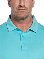 Big & Tall Ventilated Classic Jaquard Polo-Polos-Callaway