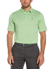 Big & Tall Ventilated Heather Jacquard Golf Polo-Polos-Callaway